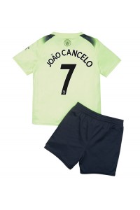 Fotbalové Dres Manchester City Joao Cancelo #7 Dětské Třetí Oblečení 2022-23 Krátký Rukáv (+ trenýrky)